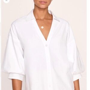 NWT Brochu Walker - The Kate Shirt -  Salt White - Medium